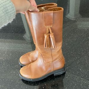 Zara girls leather boots